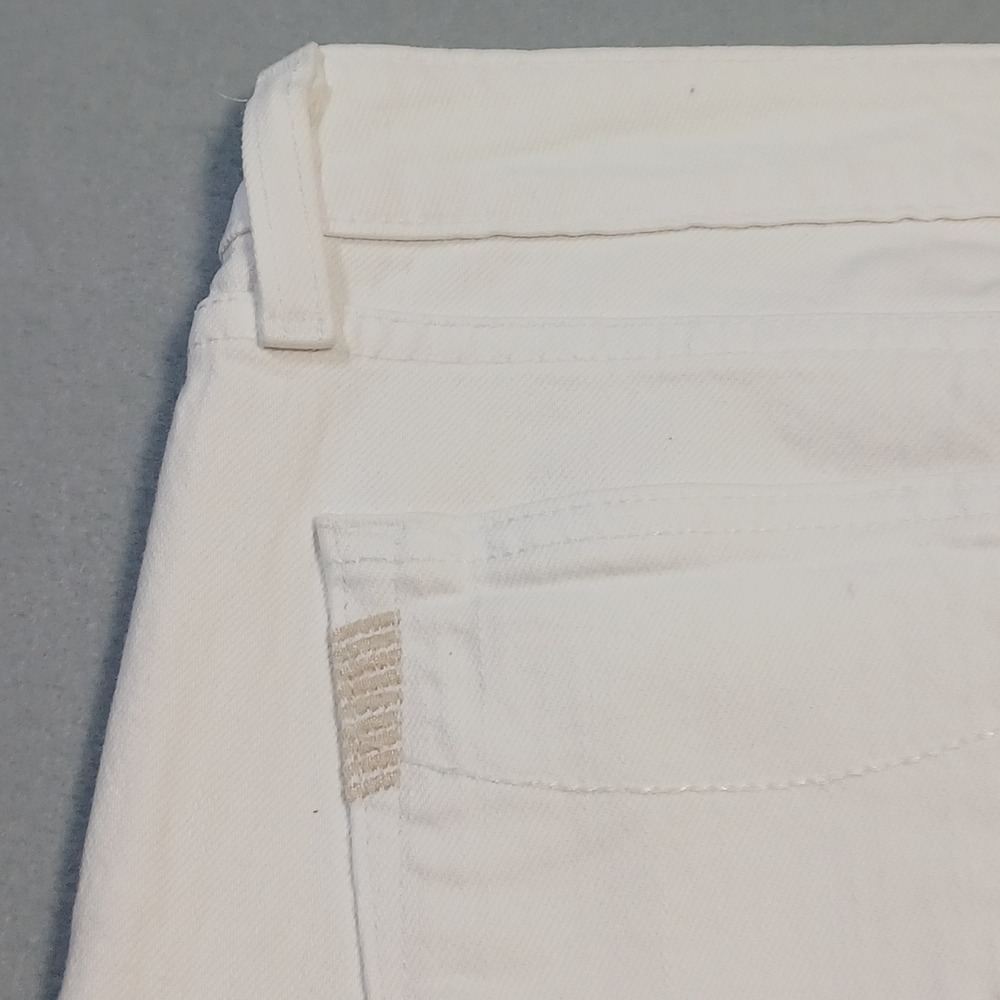 Paige Skyline Skinny Jeans White Denim Size 25 Made in USA Womens - Picture 14 of 15